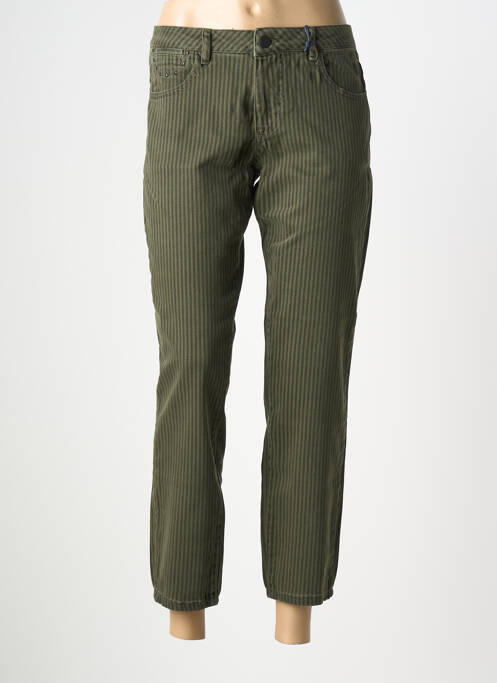 Blugi cu croială slim țesătură brută mărime normală verde FREEMAN T.PORTER femme