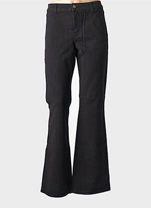 Pantalon evazat elasticitate mărime normală negru HAPPY femeie