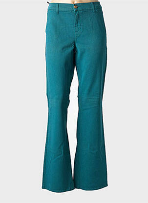 Pantalon evazat elasticitate mărime normală verde HAPPY femeie
