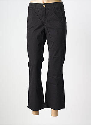 Pantalon 7/8 elasticitate mărime normală negru HAPPY femeie