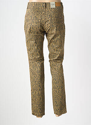 Pantalon slim elasticitate mărime normală verde CREAM femeie