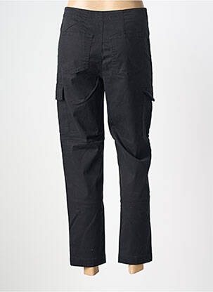 Pantalon chino țesătură poplin mărime normală negru FIVE femeie