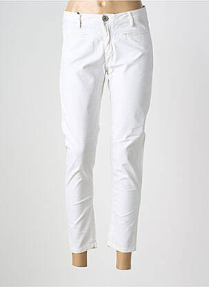 Pantalon 7/8 elasticitate mărime normală alb DENIM STUDIO femeie