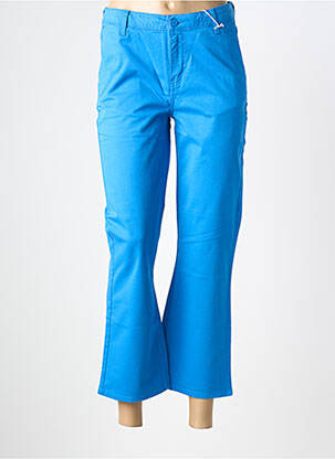 Pantalon 7/8 elasticitate mărime normală albastru HAPPY femeie