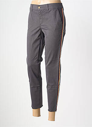 Pantalon 7/8 elasticitate mărime normală gri HAPPY femeie