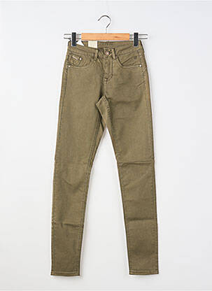 Pantalon slim elasticitate mărime normală verde CREAM femeie