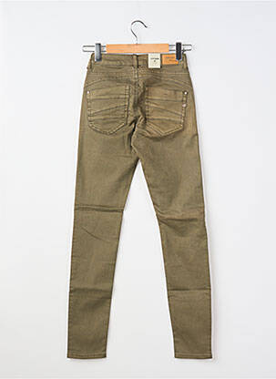 Pantalon slim elasticitate mărime normală verde CREAM femeie