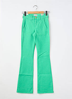 Pantalon evazat elasticitate mărime normală verde HAPPY femeie