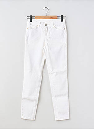 Pantalon slim elasticitate mărime normală alb DENIM STUDIO femeie