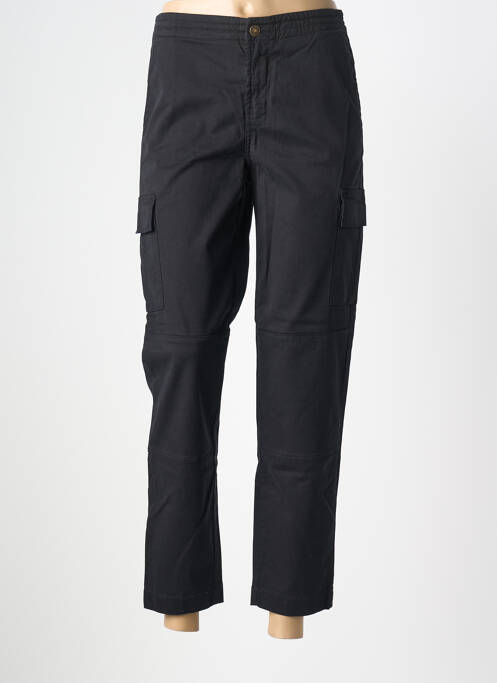 Pantalon chino țesătură poplin mărime normală negru FIVE femme