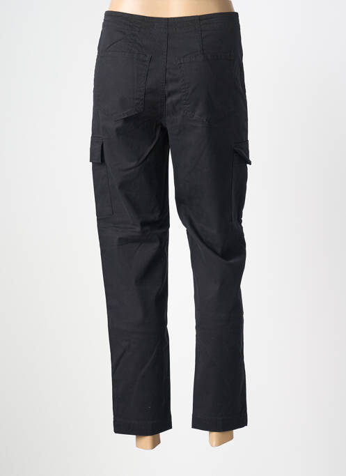 Pantalon chino țesătură poplin mărime normală negru FIVE femme