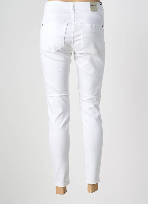 Pantalon 7/8 elasticitate mărime normală alb CREAM femme