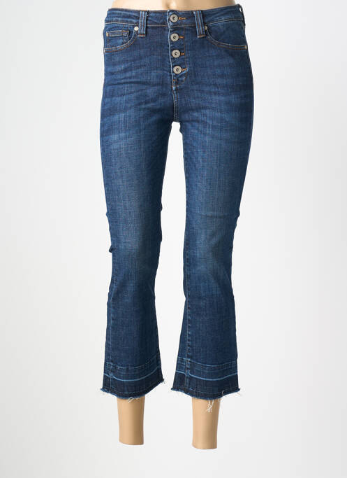Pantalon trei sferturi elasticitate mărime normală albastru DENIM STUDIO femme