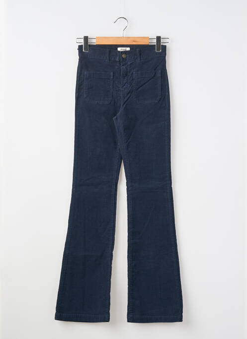 Pantalon drept elasticitate mărime normală albastru FIVE femme