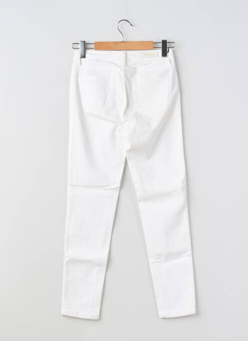 Pantalon slim elasticitate mărime normală alb DENIM STUDIO femme