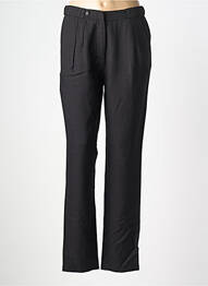 Pantalon chino închidere cu fermoar sub clapetă cu nasturi talie înaltă negru SEE U SOON femme