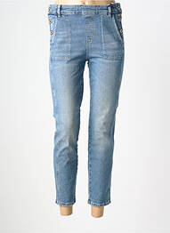 Blugi cu croială slim elasticitate talie înaltă albastru FREEMAN T.PORTER femme