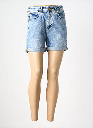 Șort țesătură denim talie înaltă albastru FREEMAN T.PORTER femme