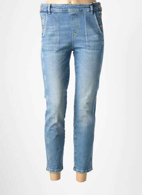 Blugi cu croială slim elasticitate talie înaltă albastru FREEMAN T.PORTER femme