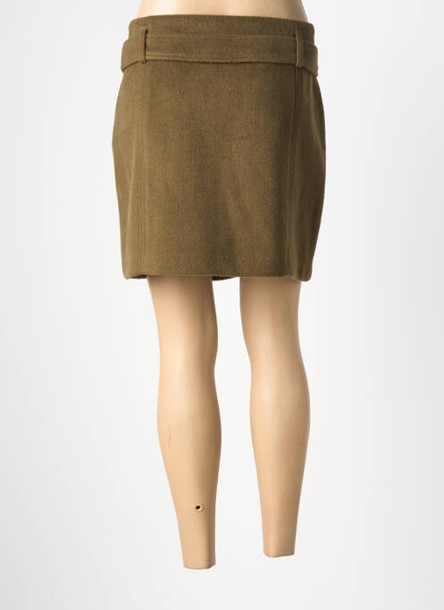 Fustă scurtă croială dreaptă verde AMERICAN VINTAGE femme