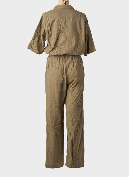 Salopetă-pantalon buzunare mâneci scurte verde HARTFORD femme