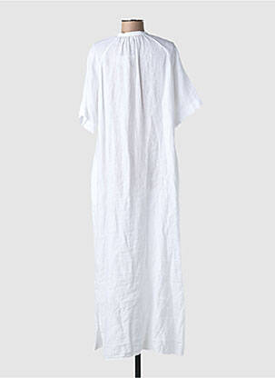 Rochie lungă mâneci scurte mâneci scurte alb HARTFORD femeie