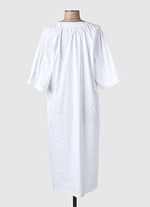 Rochie midi mâneci 3/4 mâneci 3/4 alb TOUPY femeie