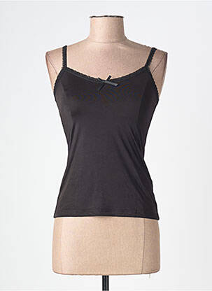 Top/caraco elasticitate negru CREAM femme