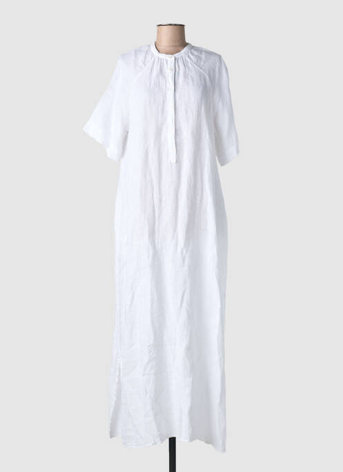 Rochie lungă mâneci scurte mâneci scurte alb HARTFORD femme