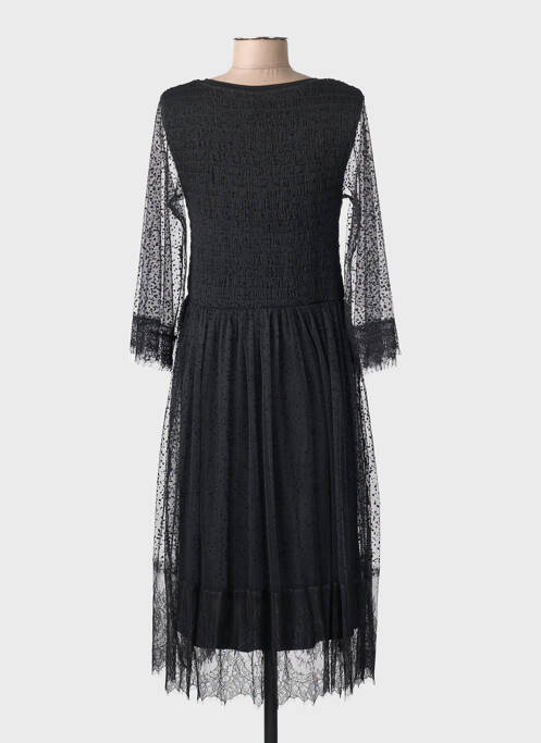 Rochie midi mâneci lungi mâneci lungi negru CREAM femme