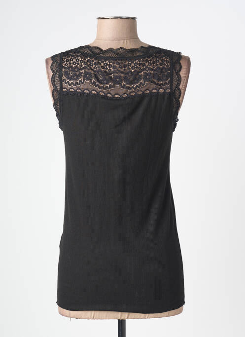Maiou elasticitate fără mâneci negru CREAM femme