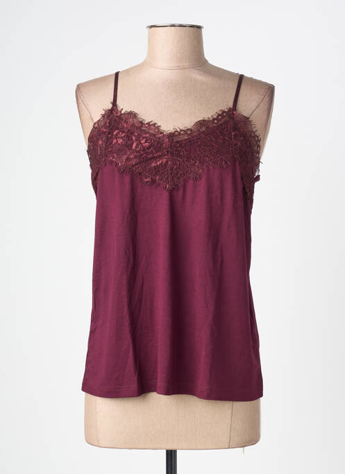 Top mâneci cu bretele ajustabile bretele subțiri violet ICHI femme