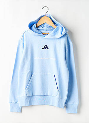 Hanorac cu glugă buzunare mâneci lungi albastru ADIDAS băiat