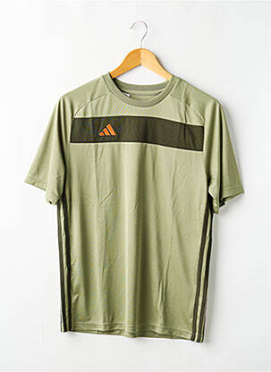 Tricou elasticitate mâneci scurte verde ADIDAS garcon