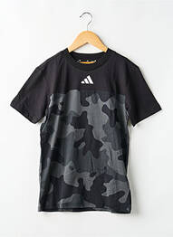 Tricou elasticitate mâneci scurte negru ADIDAS garcon