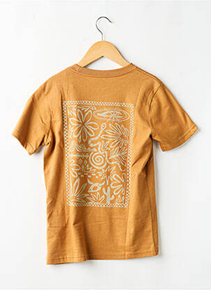 Tricou elasticitate mâneci scurte galben QUIKSILVER băiat