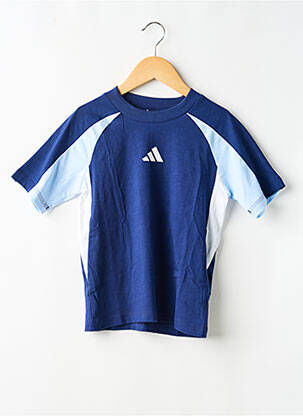 Tricou elasticitate mâneci scurte albastru ADIDAS garcon