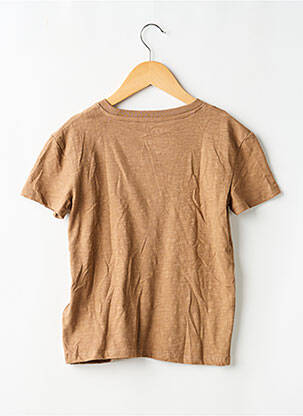 Tricou elasticitate mâneci scurte maro ROXY GIRL fată