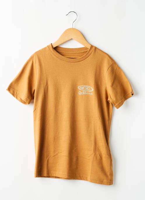 Tricou elasticitate mâneci scurte galben QUIKSILVER garcon