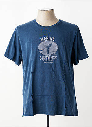 Tricou elasticitate mâneci scurte albastru PEPE JEANS homme