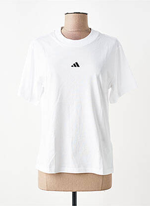 Tricou serigrafie mâneci scurte alb ADIDAS femme