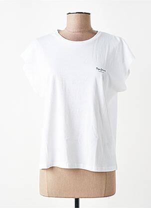 Tricou imprimeu fantezie mâneci scurte alb PEPE JEANS femme