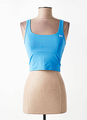 Tricou elasticitate bretele subțiri albastru UNDER ARMOUR femeie