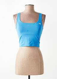 Tricou elasticitate bretele subțiri albastru UNDER ARMOUR femme