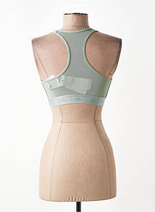 Sutien efect material satinat sutien cu susținere înaltă și burete detașabil verde ADIDAS femeie