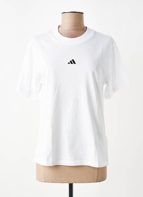Tricou serigrafie mâneci scurte alb ADIDAS femme