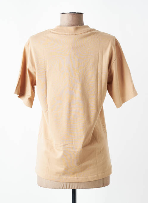 Tricou serigrafie mâneci scurte maro ADIDAS femme