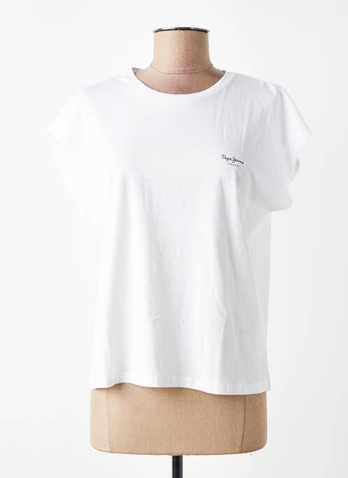 Tricou imprimeu fantezie mâneci scurte alb PEPE JEANS femme