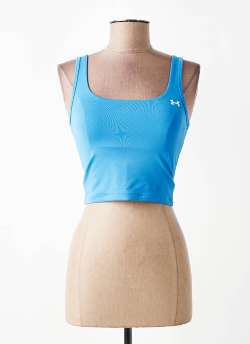 Tricou elasticitate bretele subțiri albastru UNDER ARMOUR femme