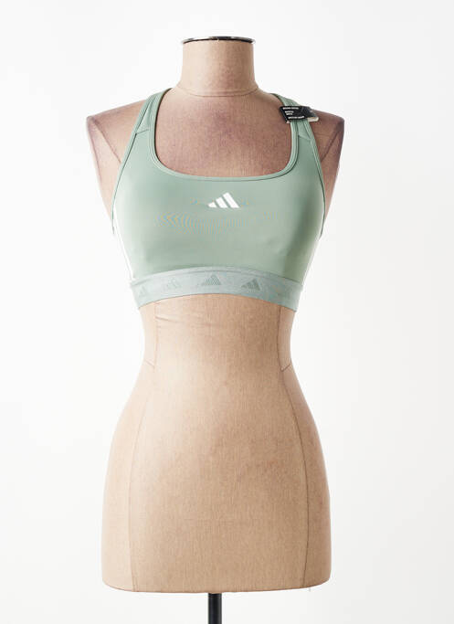 Sutien fără armatură sutien cu susținere înaltă și burete detașabil verde ADIDAS femme